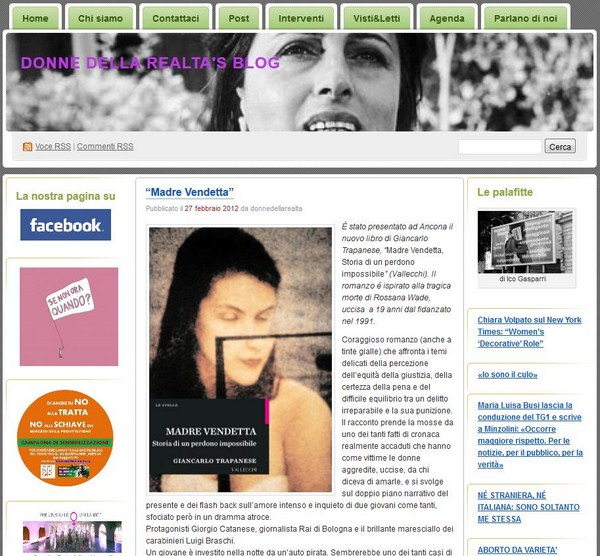 Recensione web del Blog di Donne della realt - Madre vendetta